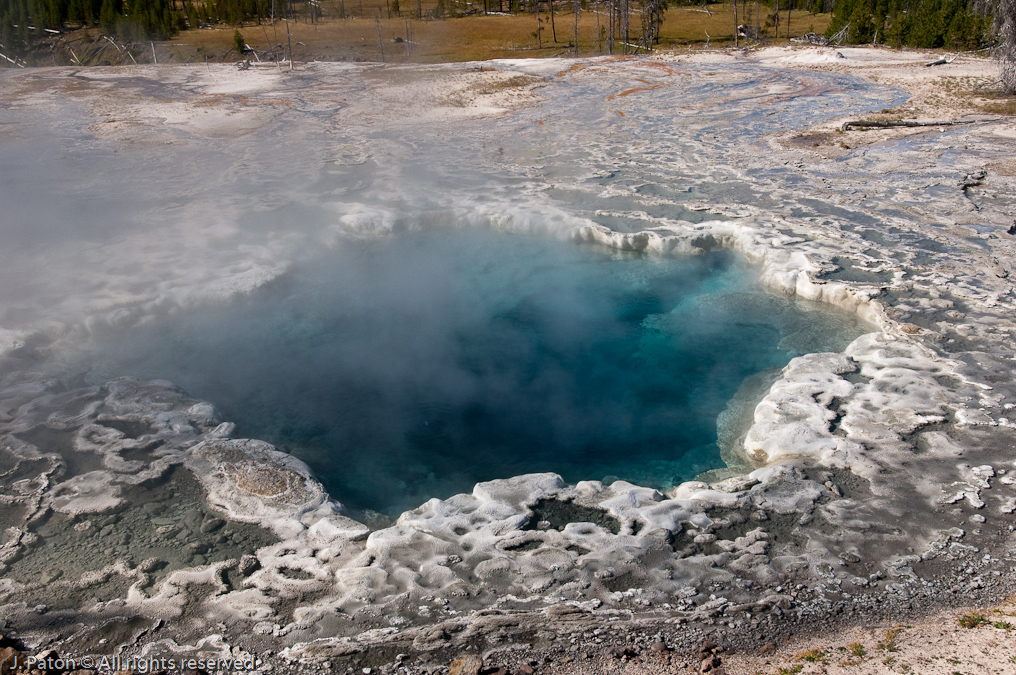 Artemisia Geyser After the Eruption   Upper Geyser Basin, Yellowstone National Park, Wyoming