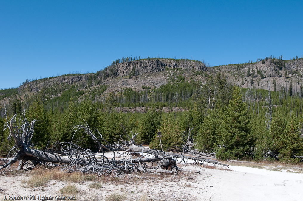 Biscuit Basin View Back to the Overlook   Biscuit Basin, Yellowstone National Park, Wyoming