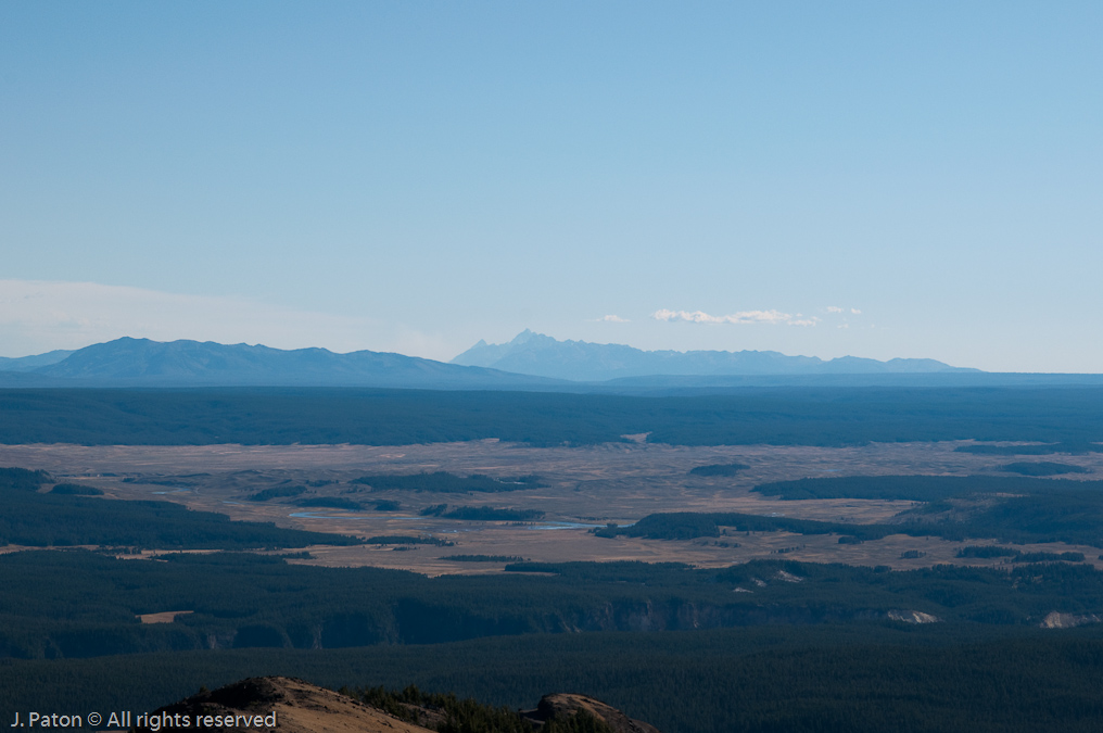 Tetons Off in the Distance   Mount Washburn, Yellowstone National Park, Wyoming