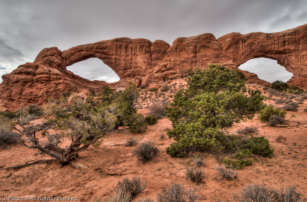 Other Side of the North and South Windows   Arches National Park, Utah