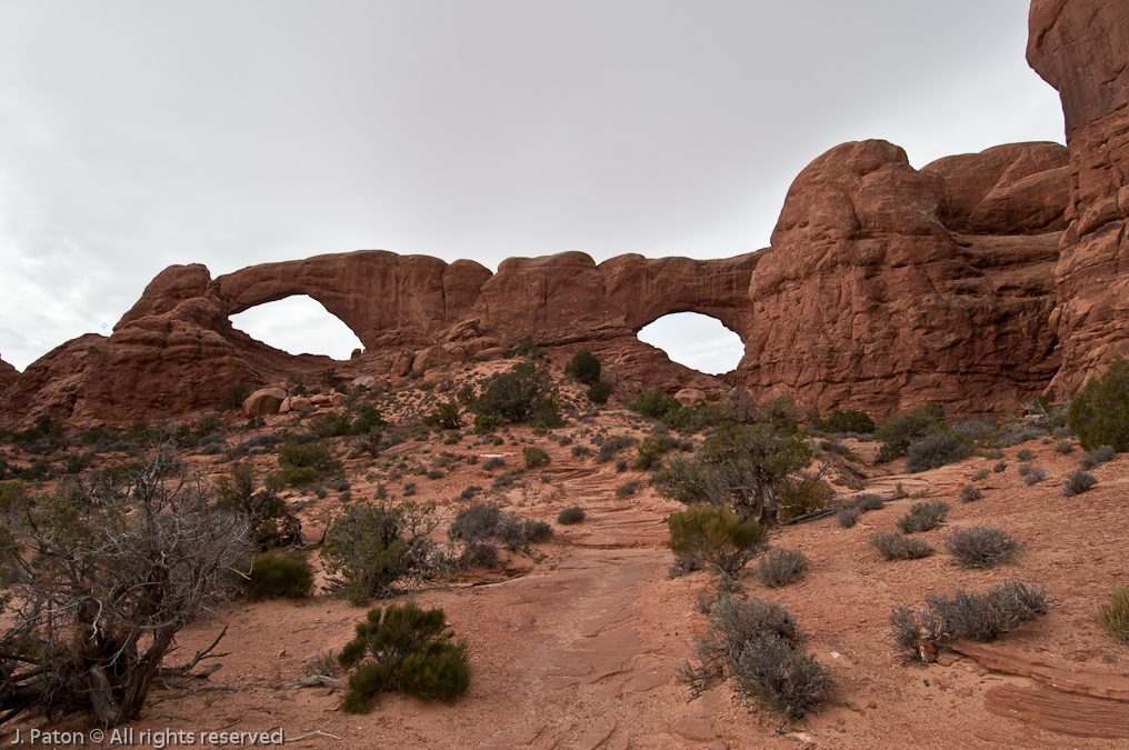 Other Side of the North and South Windows   Arches National Park, Utah
