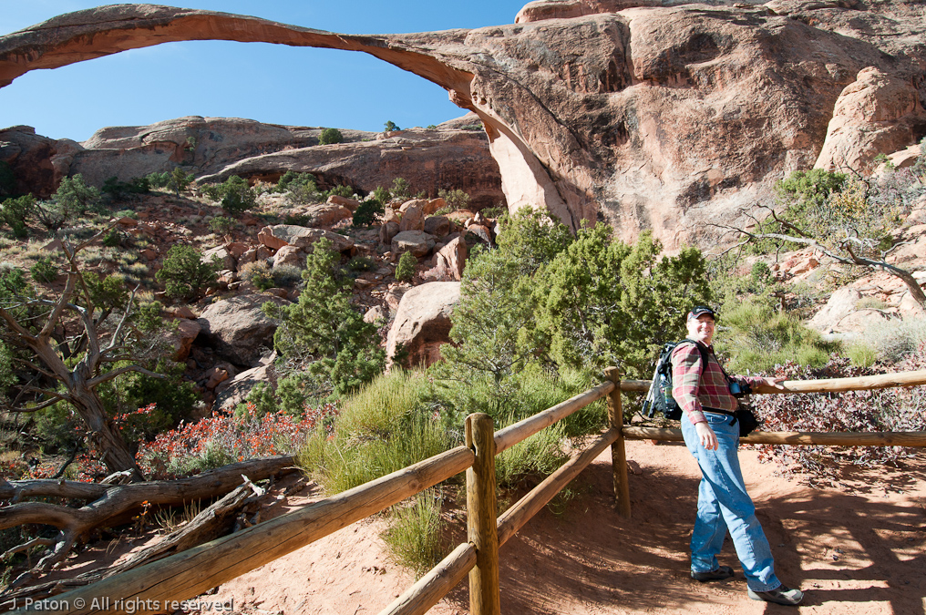 Bob gets in the picture   Devils Garden Trail, Arches National Park, Utah