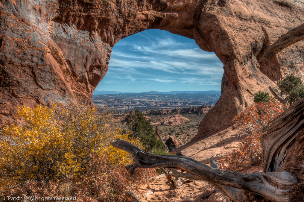 Partition Arch HDR   Devils Garden Trail, Arches National Park, Utah