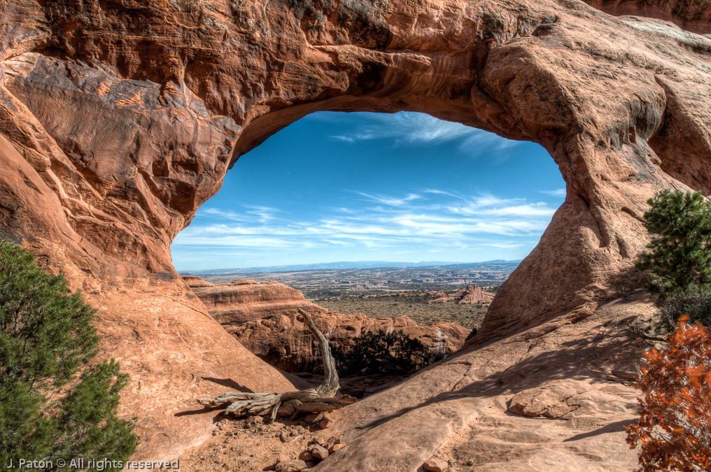 Partition Arch HDR   Devils Garden Trail, Arches National Park, Utah