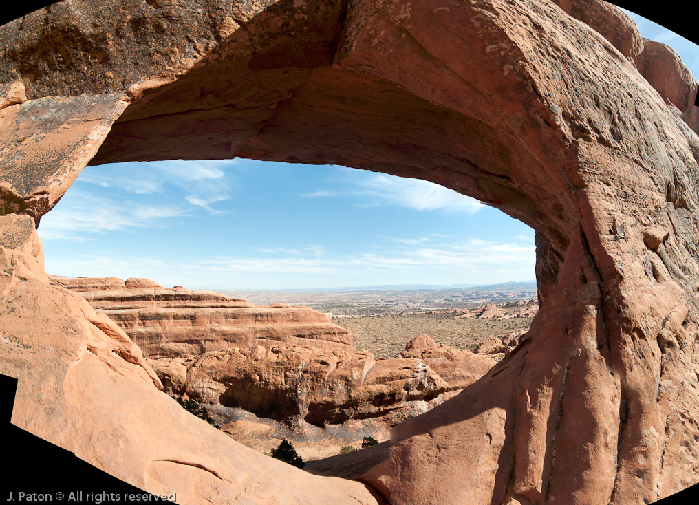 Small Part of Partition Arch   Devils Garden Trail, Arches National Park, Utah