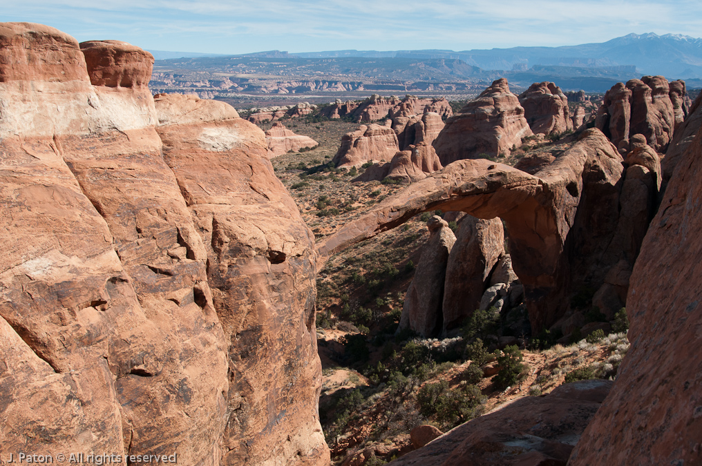 Back of Landscape Arch   Devils Garden Trail, Arches National Park, Utah
