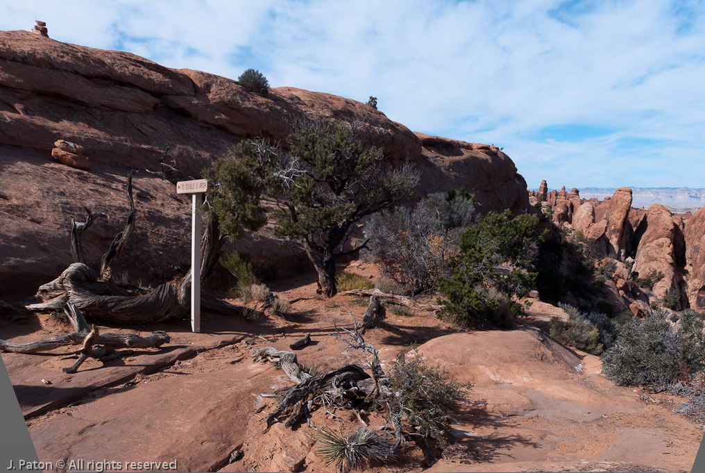 Trail to Double O Arch   Devils Garden Trail, Arches National Park, Utah