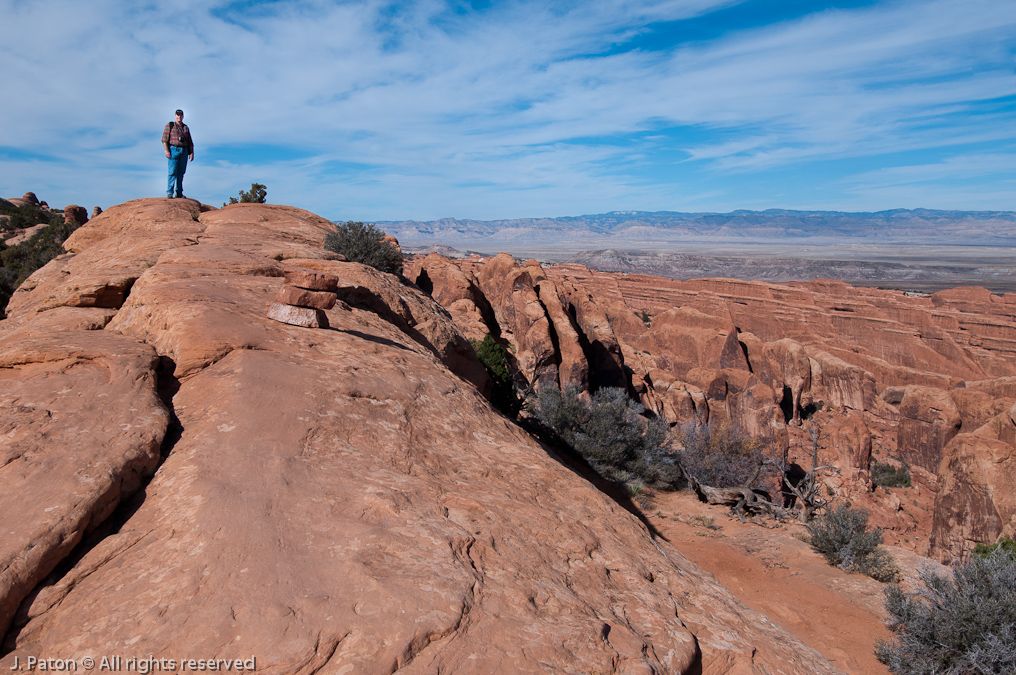 Bob out Front   Devils Garden Trail, Arches National Park, Utah