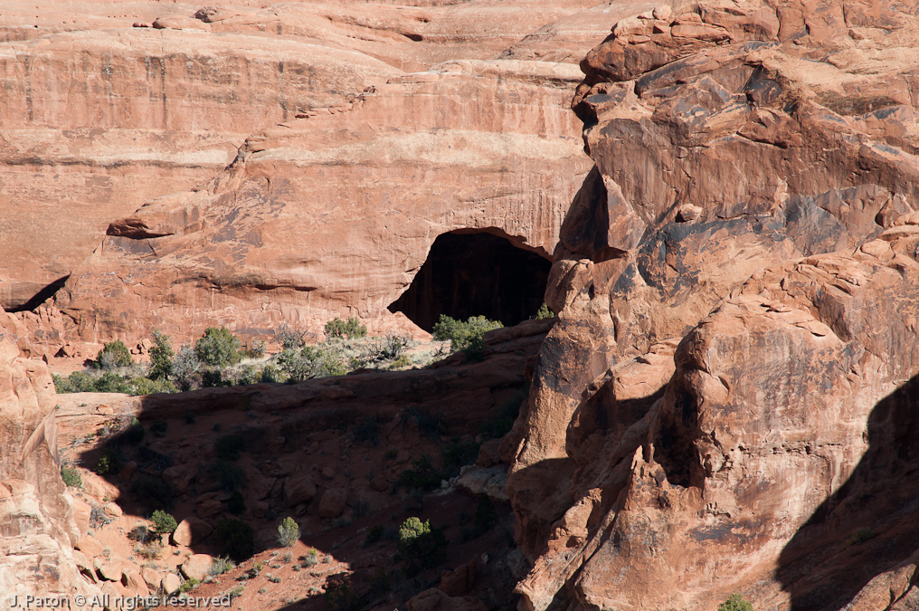 Black Arch?   Devils Garden Trail, Arches National Park, Utah