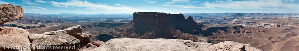A 270 Degree View From A Lower Point   Canyonlands National Park, Utah