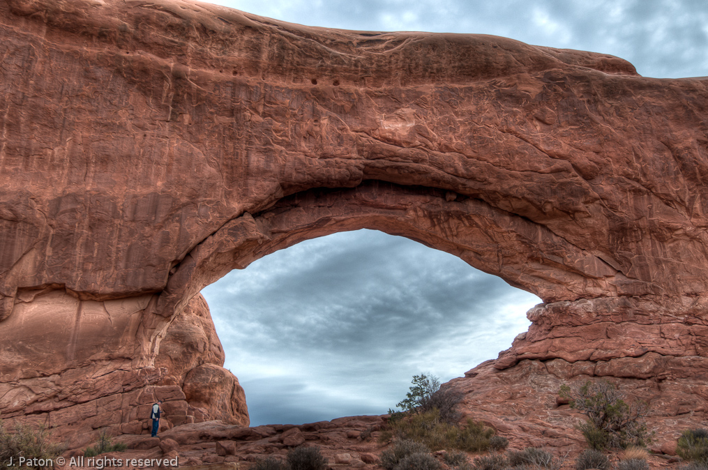 Bob at the North Window   Arches National Park, Utah