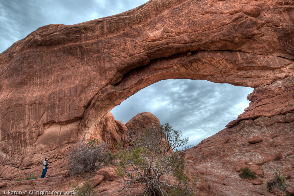 Bob at the North Window   Arches National Park, Utah