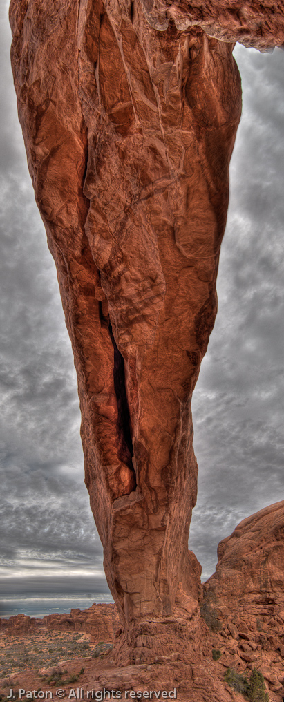 North Window Arch from Below   Arches National Park, Utah