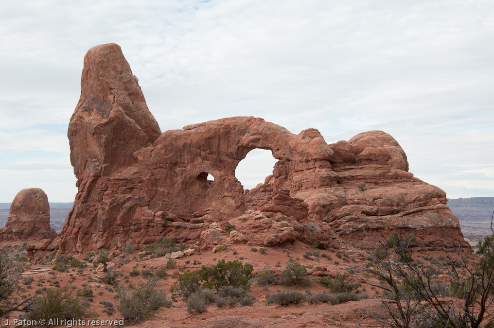 Turret Arch From the North Window   Arches National Park, Utah
