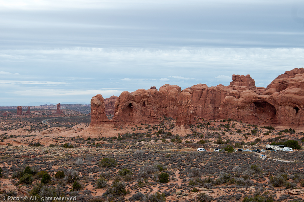 Balanced Rock and Double Arch   Arches National Park, Utah