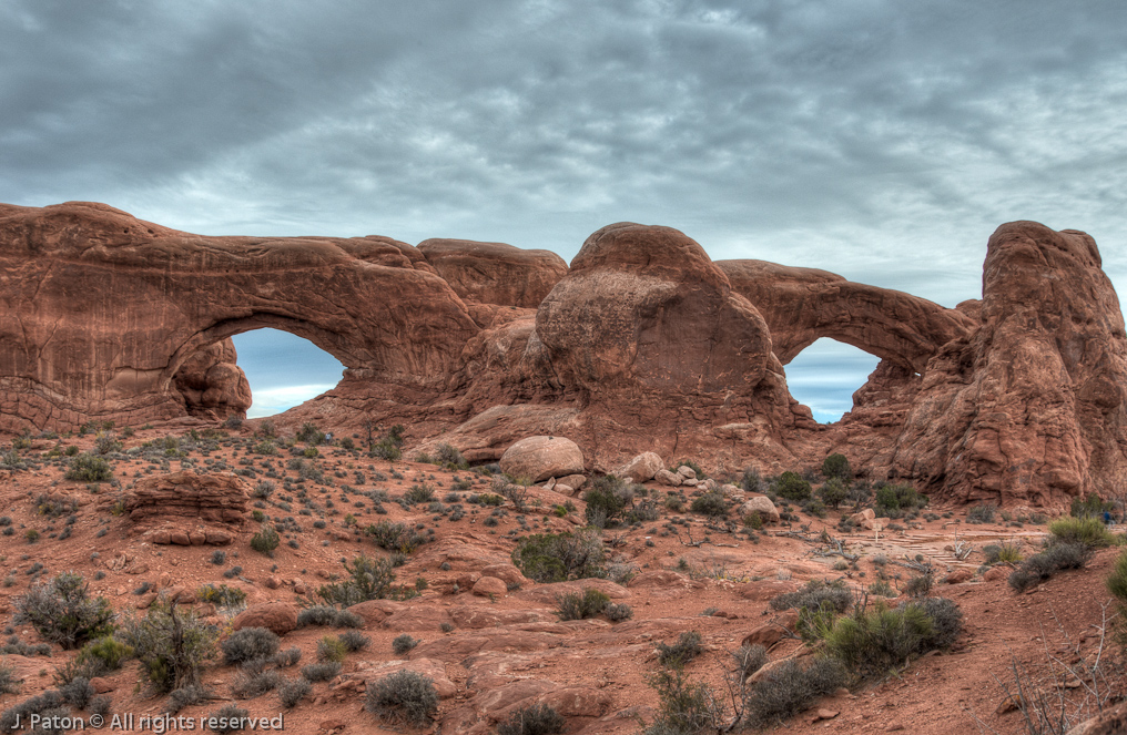 North and South Windows   Arches National Park, Utah