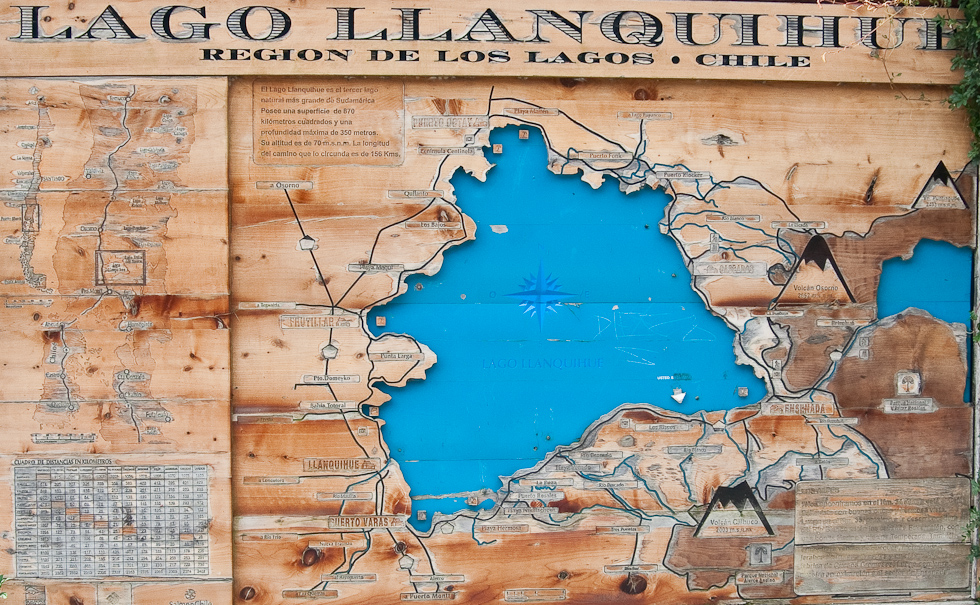 Lake District Map   Lake District, Chile