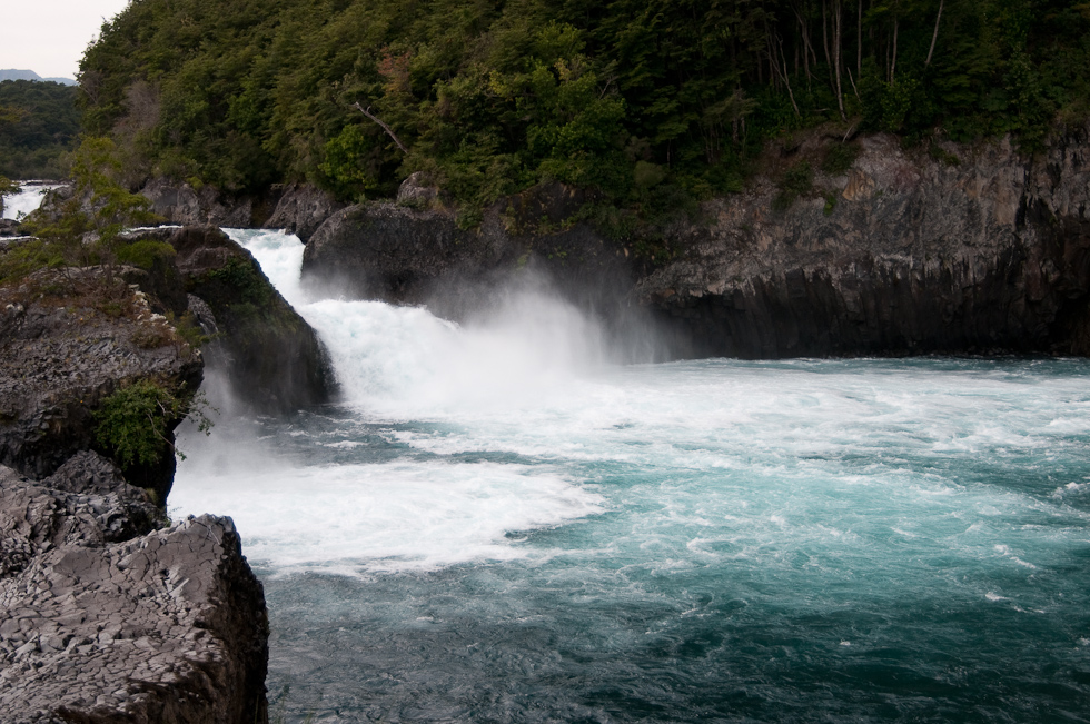 Falls at Río Petrohué   Vicente Pérez Rosales National Park, Lake District, Chile
