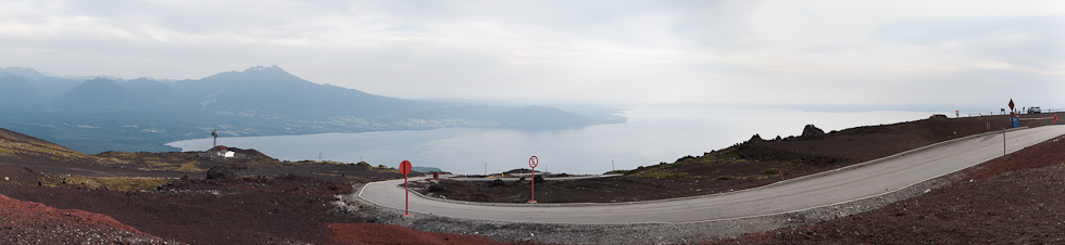 Lake Llanquihue from Road to Orsono Volcano   Osorno Volcano, Lake District, Chile