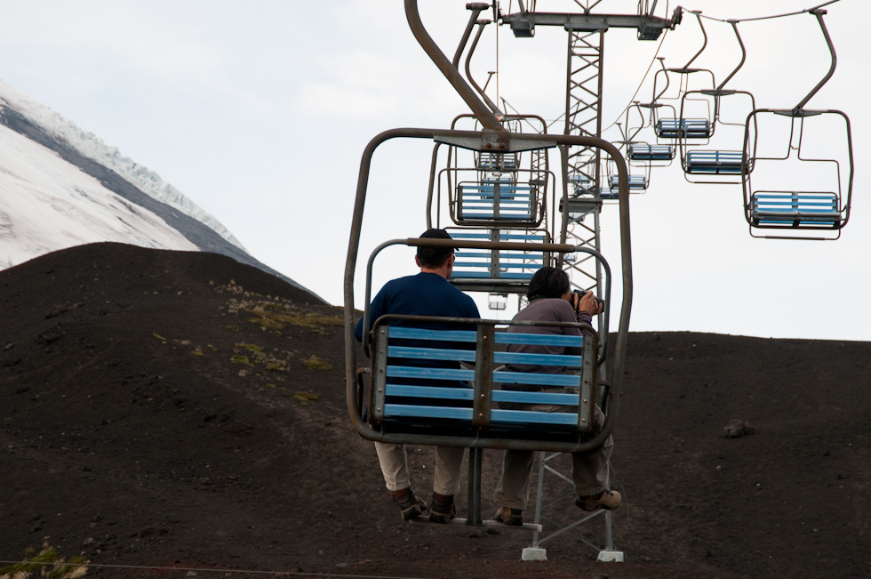 View from Ski Lift   Osorno Volcano, Lake District, Chile