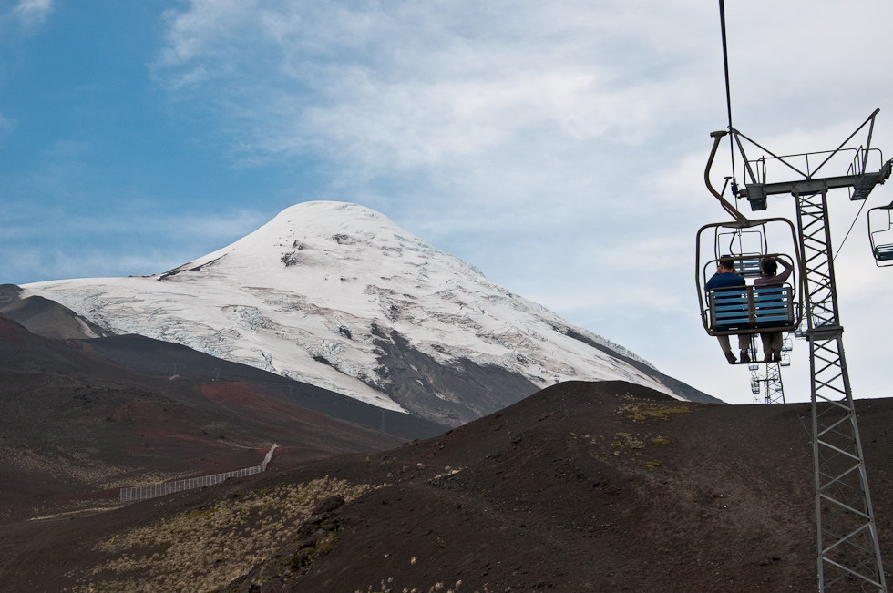 View from Ski Lift   Osorno Volcano, Lake District, Chile