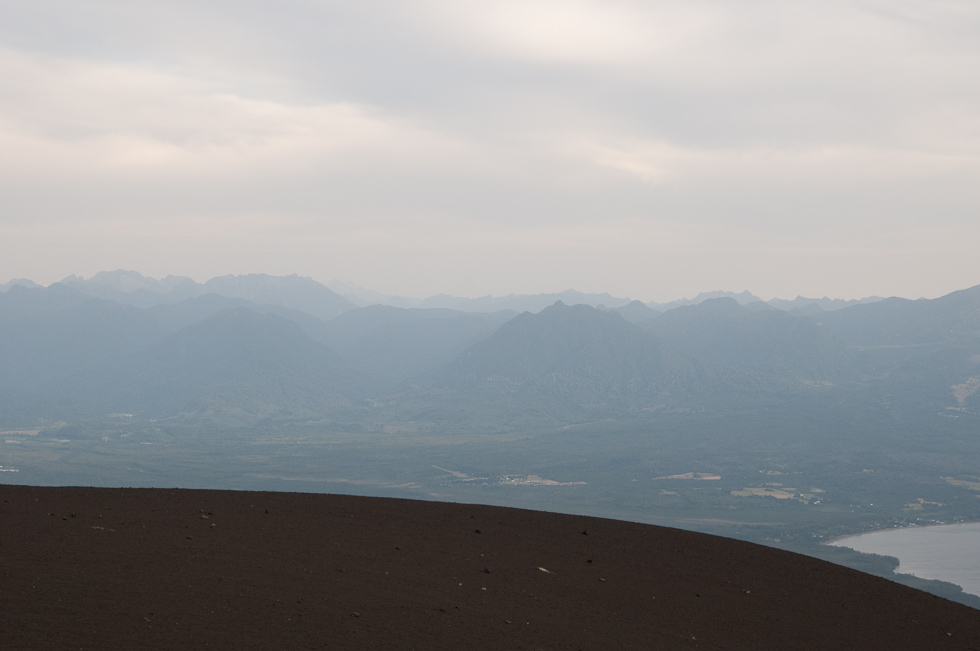 Hazy day around Lake Llanquihue   Osorno Volcano, Lake District, Chile
