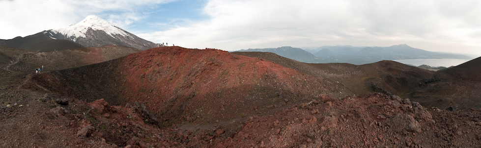 Red Crater and Lake Llanquihue   Osorno Volcano, Lake District, Chile