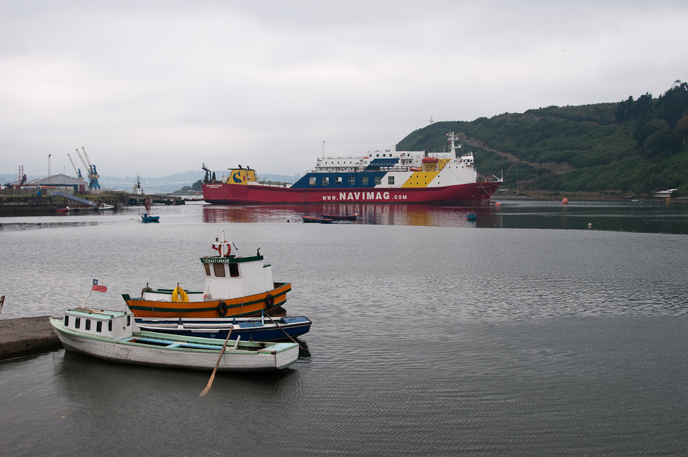 Ferry for the Fjord Part of the Trip   Puerto Montt, Chile