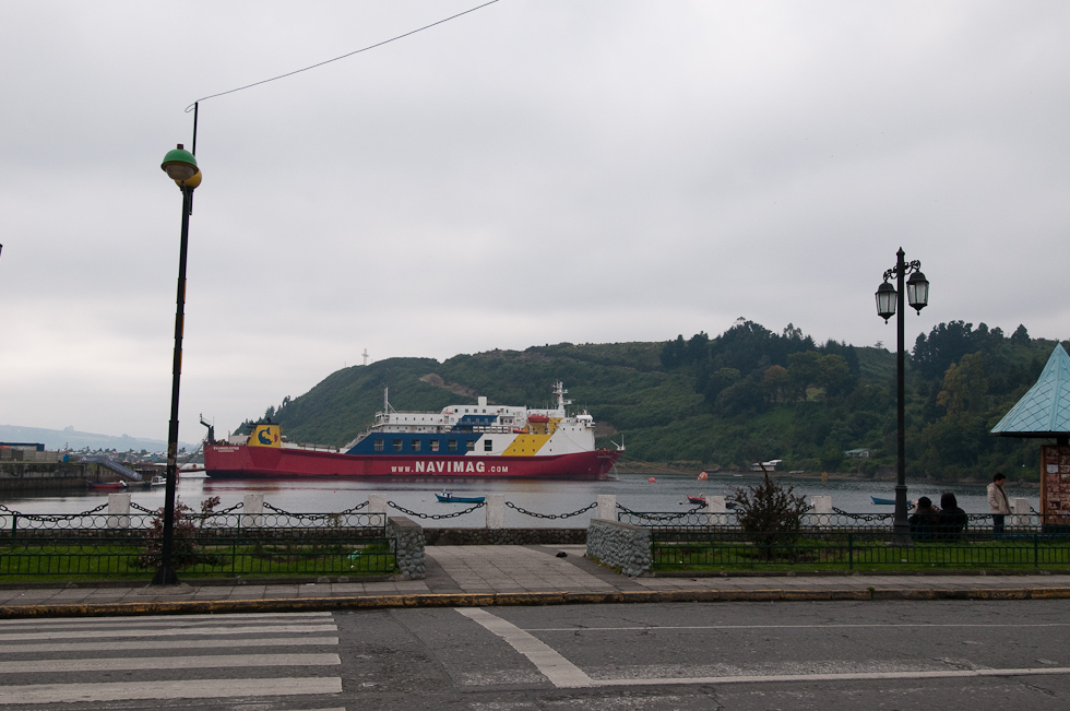 Lunchtime View of our Ferry   Puerto Montt, Chile