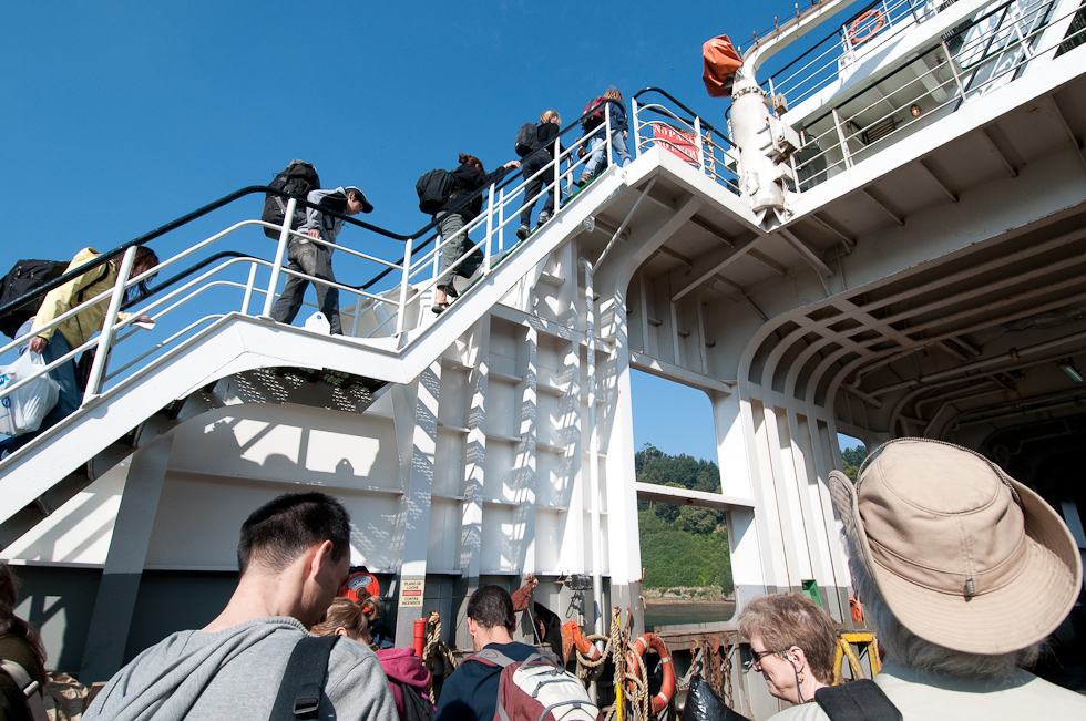 Climbing to the Passenger Areas   Puerto Montt, Chile