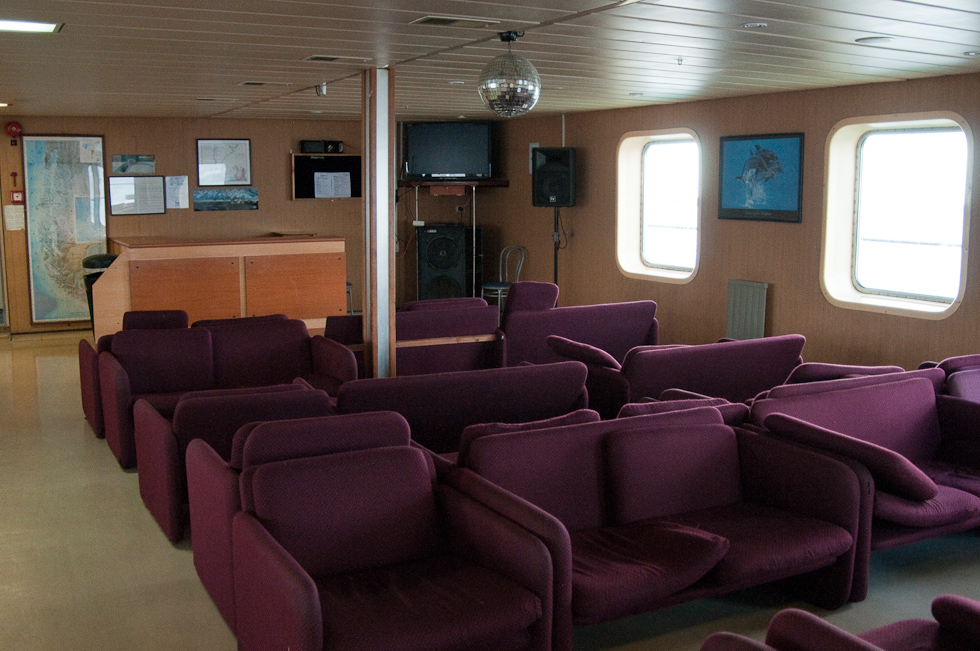 Movie Area in the Pub   Chilean Fjords