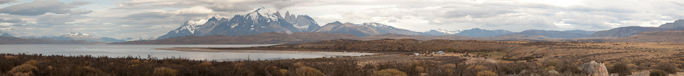The Towers from Sarmiento Lake   Near Torres del Paine National Park, Chile