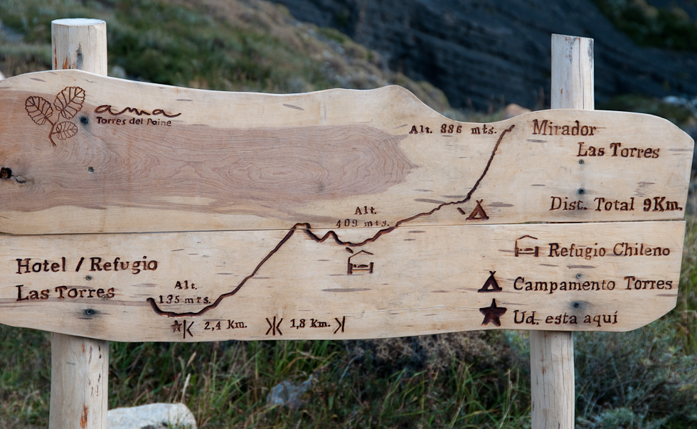 Up and Back Today   Torres del Paine National Park, Chile