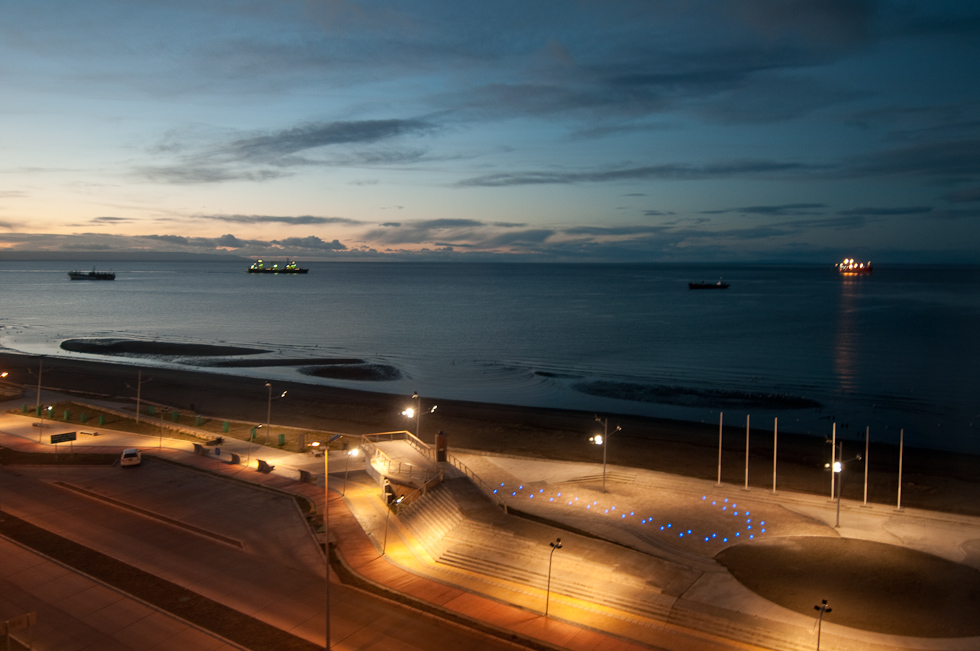 Morning View from Hotel   Punta Arenas, Chile