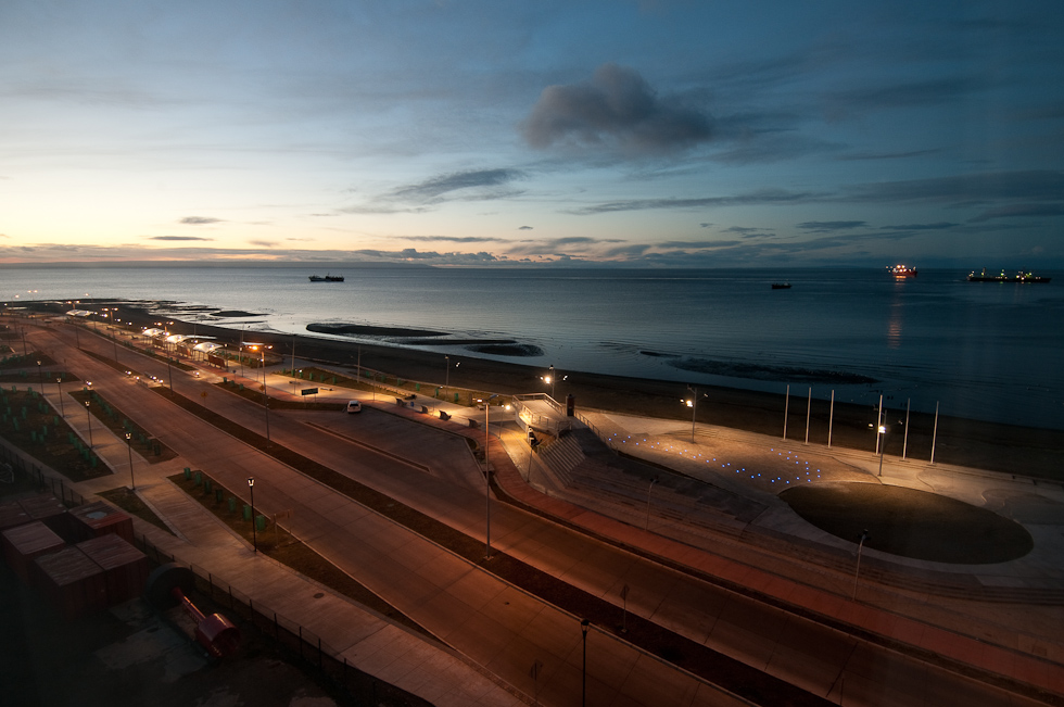 Morning View from Hotel   Punta Arenas, Chile