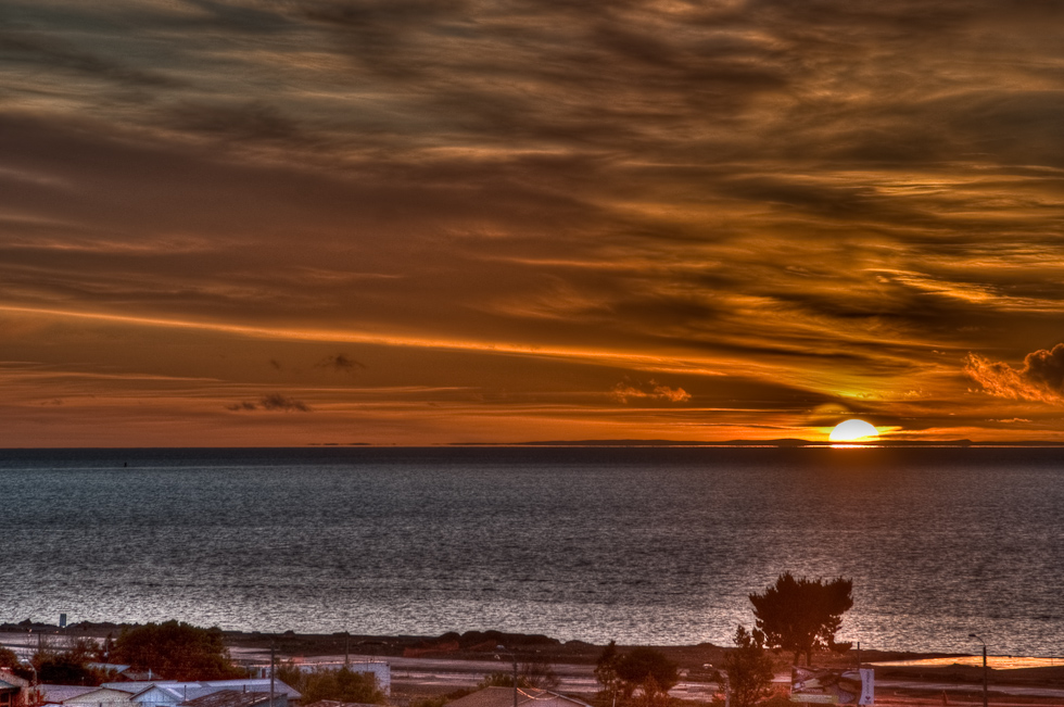 Sunrise of Strait of Magellan   Punta Arenas, Chile