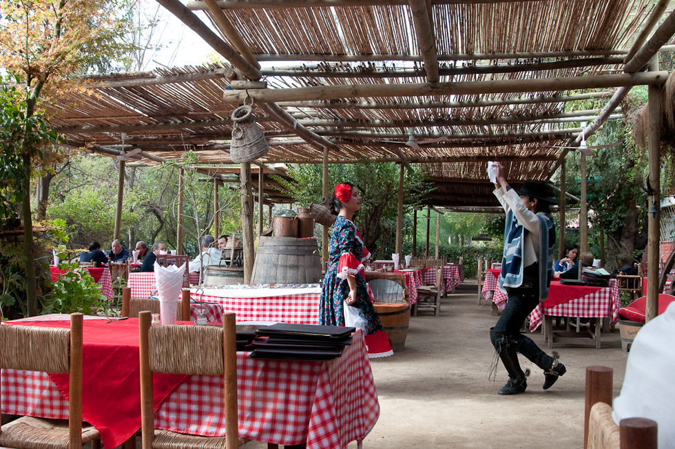 Lunch between winery tours   Pirque, Chile