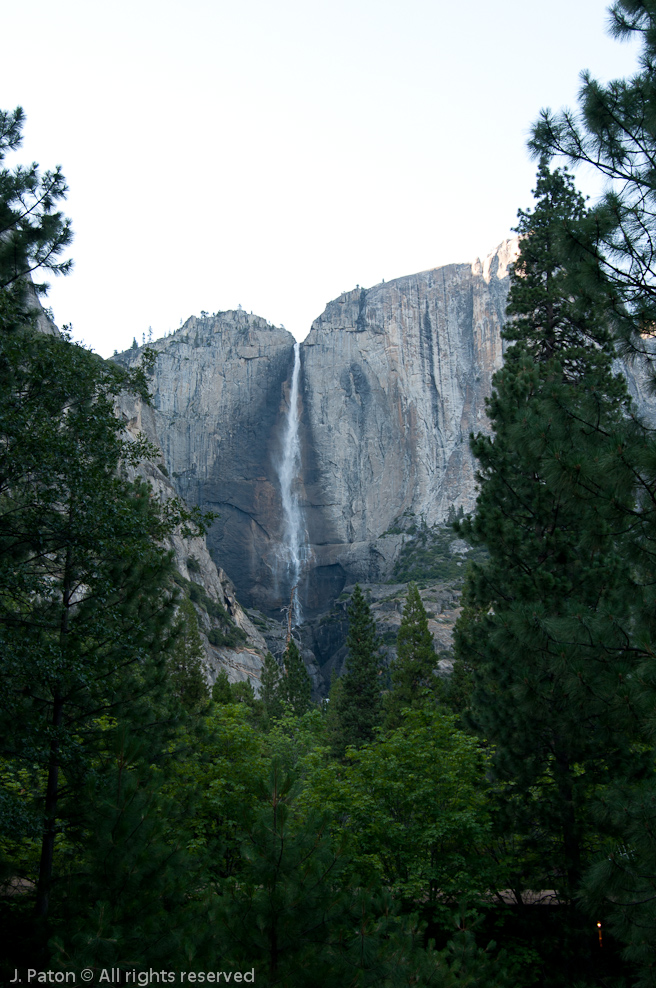 View from my window at the Yosemite Lodge at the Falls   