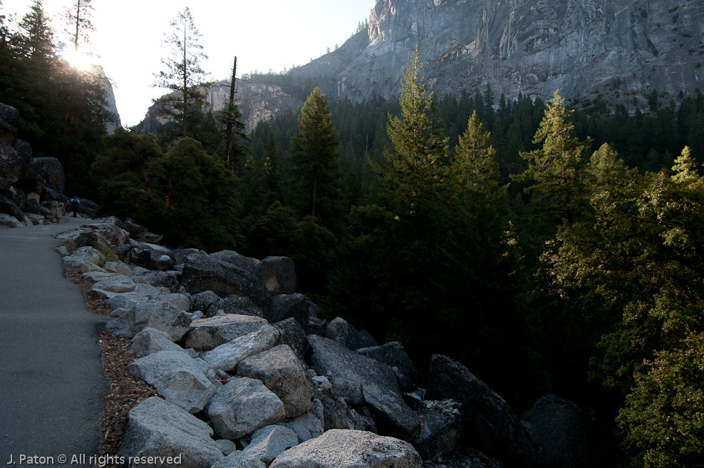 Above the trees for a moment   Mist Trail, Yosemite National Park, California