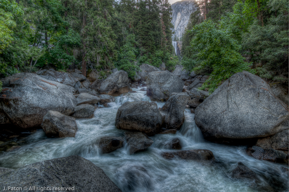 Vernal Falls in the Background   Mist Trail, Yosemite National Park, California