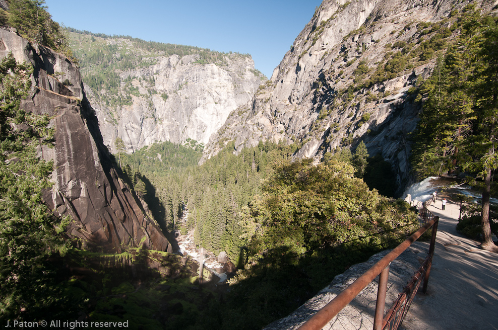 Brink of Vernal Fall   Mist Trail, Yosemite National Park, California