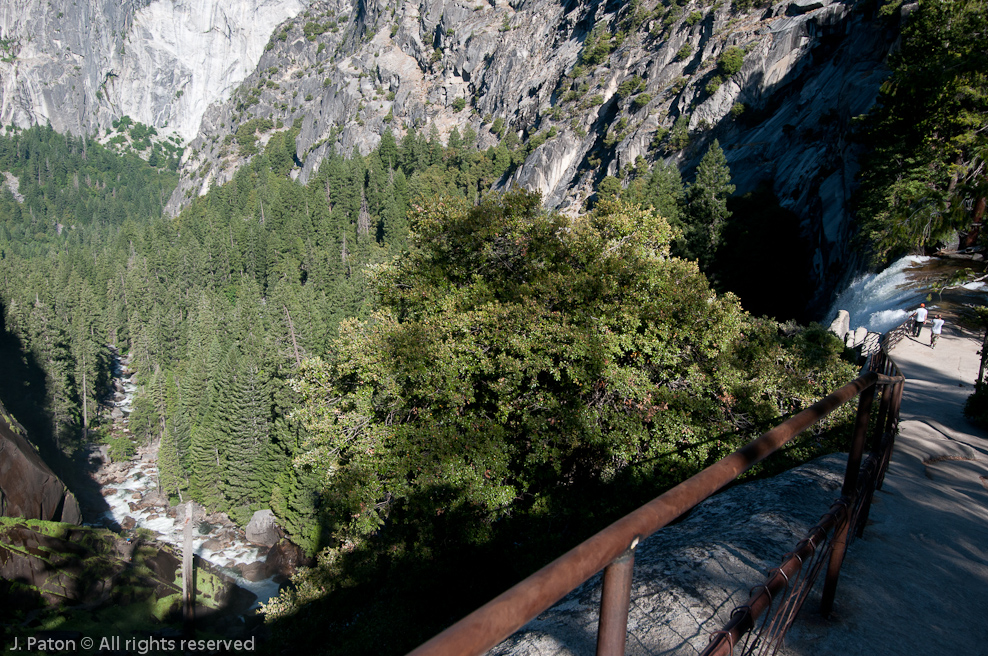 Approaching Brink of Vernal Fall   Mist Trail, Yosemite National Park, California