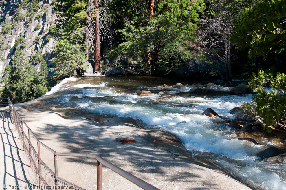 Brink of Vernal Fall   Mist Trail, Yosemite National Park, California