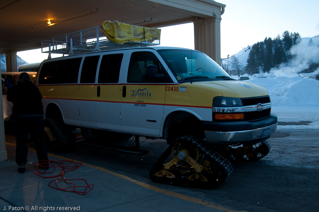 Tracked Vehichle   Mammoth Hot Springs, Yellowstone National Park, Wyoming