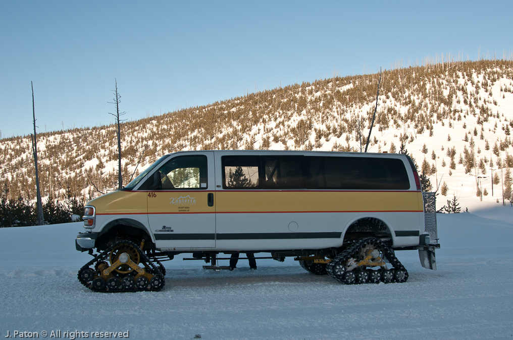 Yellowstone Transportation   Roaring Mountain, Yellowstone National Park, Wyoming
