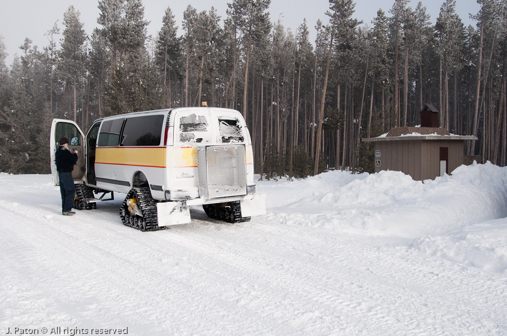 Chilly Pit Stop   Norris Geyser Basin, Yellowstone National Park, Wyoming