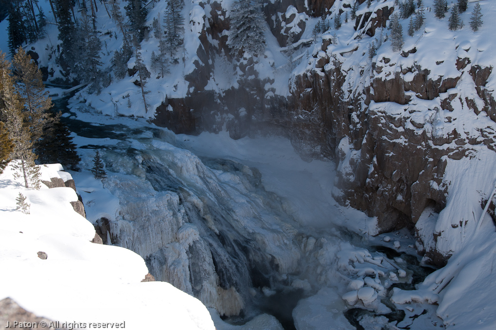 Closer View of Gibbon Falls   Gibbon Falls, Yellowstone National Park, Wyoming