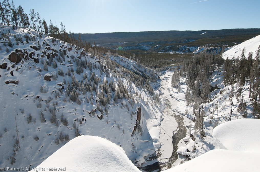 Downstream from Gibbon Falls   Gibbon Falls, Yellowstone National Park, Wyoming