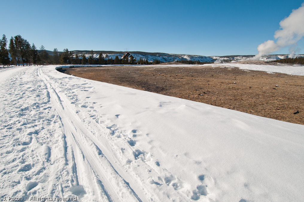 Quiet at Old Faithful   Old Faithful Area, Yellowstone National Park, Wyoming