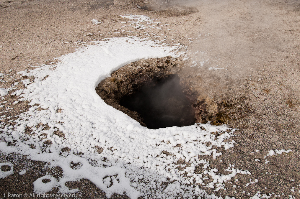 Snow and Steam   Old Faithful Area, Yellowstone National Park, Wyoming